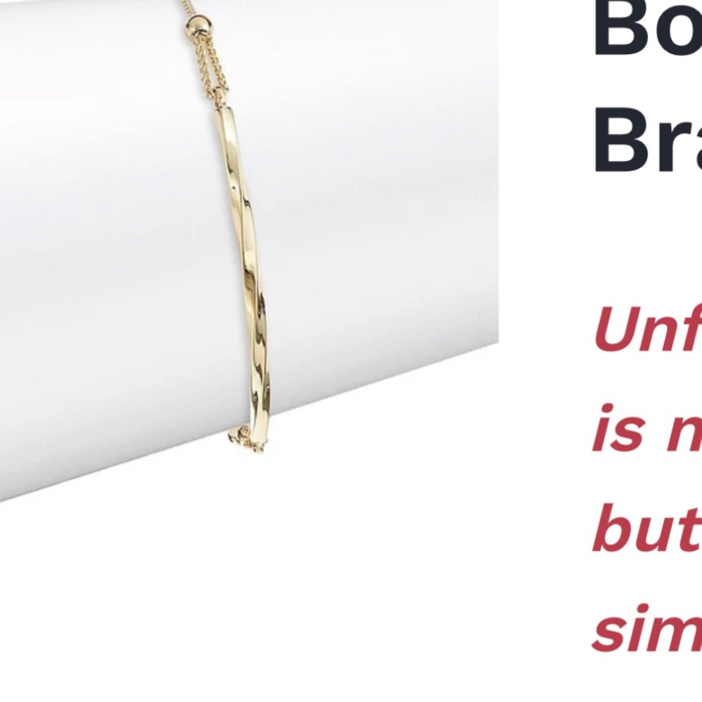 In search of - do not buy 10k gold bolo twist  Bracelet